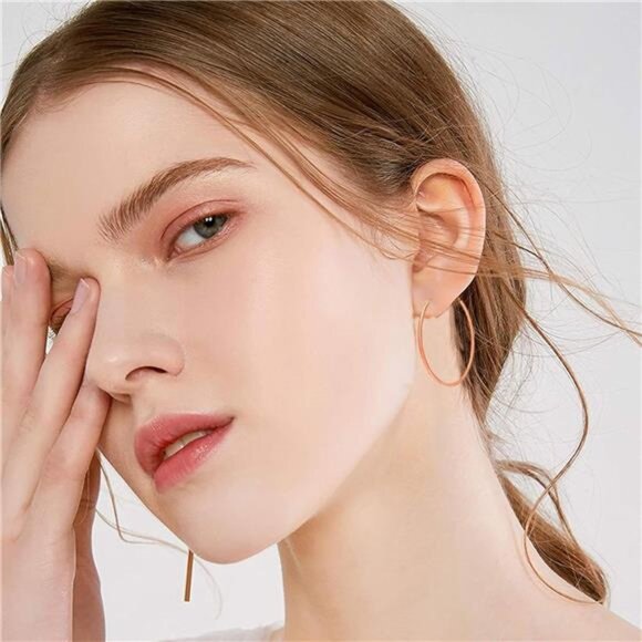 NEWITIN Gold Jewelry Set for Women Gold Plated Necklace Bracelet Ring Earrings - Picture 5 of 8